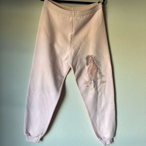 Sweatpants with painted horse Medium/Large vintage